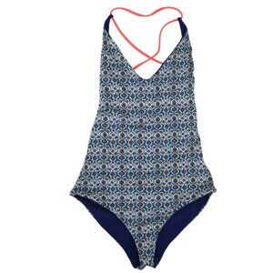 BASTA SURF Reversible one pc swimsuit sz S Tile print